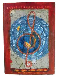 Peintures sur livre